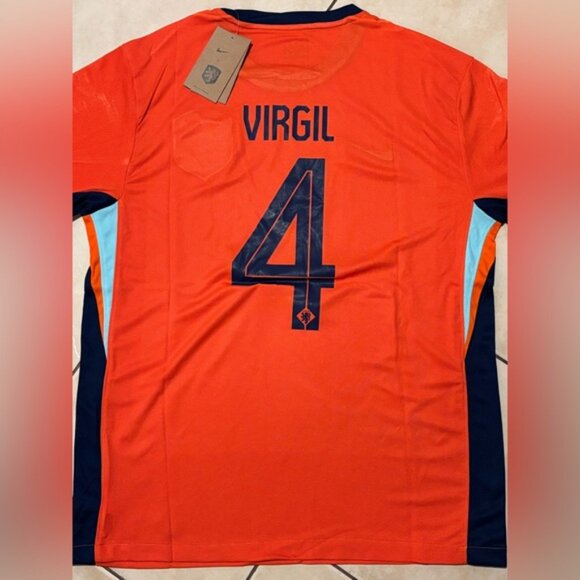 Liverpool FC Netherlands Holanda Virgil Van Dijk Jersey # 4 , Unisex - Picture 14 of 16